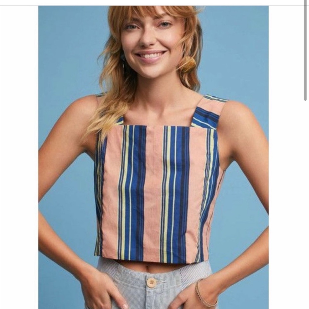Anthropologie Ne Quittez crop tank top